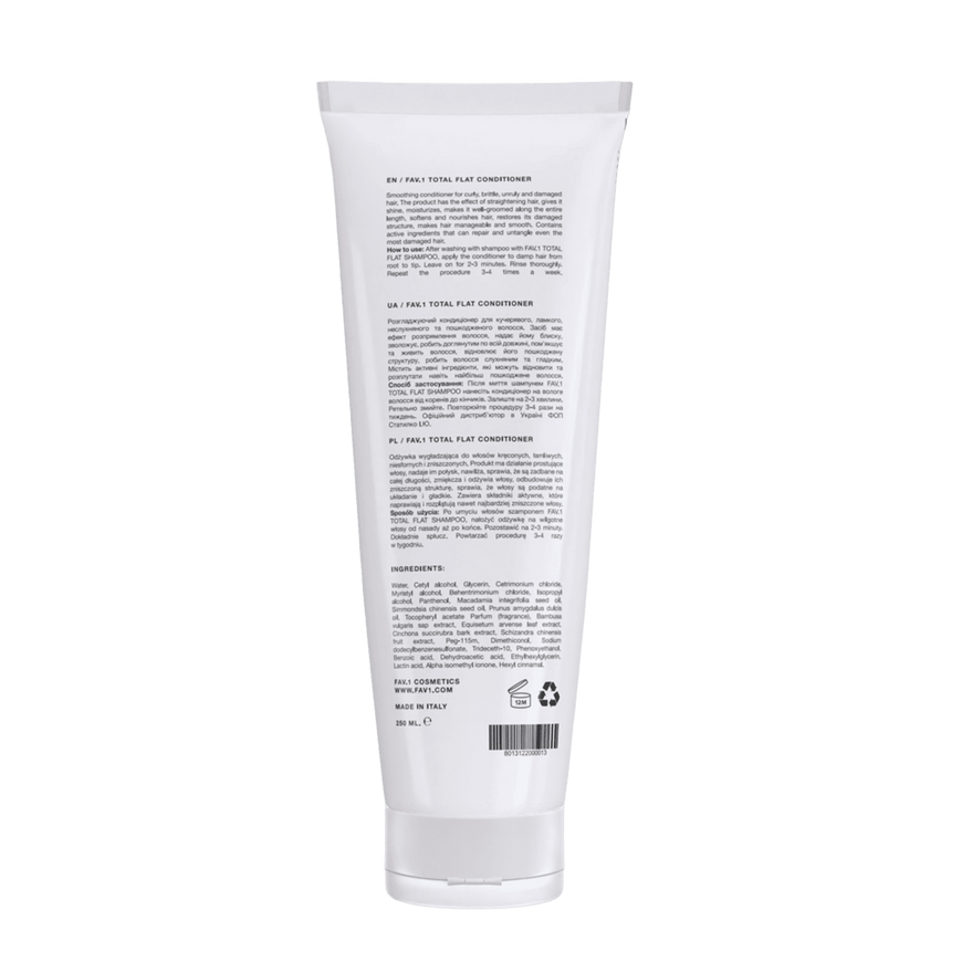 Розгладжуючий кондиціонер FAV.1 TOTAL FLAT CONDITIONER 250 ml FV008 фото